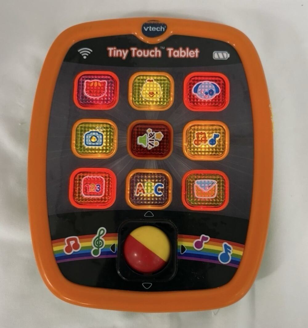 VTECH TINY TOUCH TABLET LEARNING EDUCATIONAL 6-36 M TOY ABC'S 123 LIGHTS SOUNDS